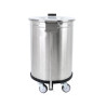 Stainless Steel Trash Can with Pedal - 100 L - Dynasteel