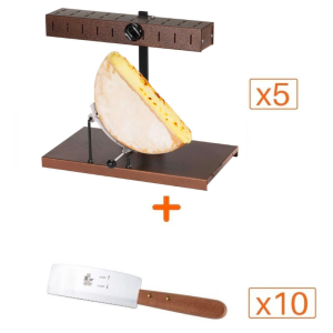 Pak Raclette Alpage-apparaten en messen