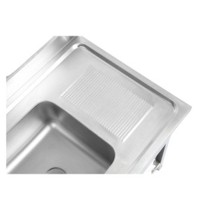 Duik 2 Bacs met Rugleuning en Plank - Robuust en functioneel | Dynasteel