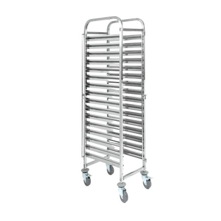 Roestvrijstalen patisserie ladder 16 niveaus - 600 x 400 mm - Dynasteel