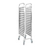 Roestvrijstalen patisserie ladder 16 niveaus - 600 x 400 mm - Dynasteel