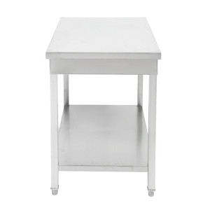 Table Inox avec Etagère - P 600 mm - L 1000 mm - Dynasteel