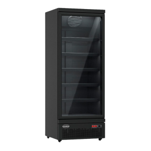 Koelvitrine met positieve temperatuur 1 deur zwart - 600 L | CombiSteel