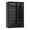 Positive Refrigerated Display Case 2 Doors Black - 1000L | CombiSteel