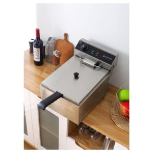 Professionele Friteuse 10 L 3000 W Inox — Thermostaat