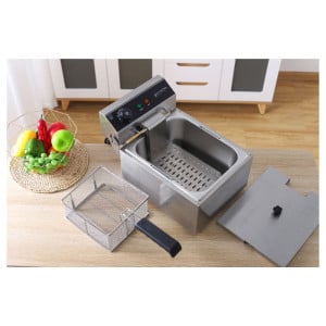 Professionele Friteuse 10 L 3000 W Inox — Thermostaat