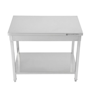 Stainless Steel Table with Shelf - D 700 mm - W 800 mm - Dynasteel