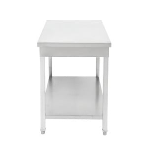 Stainless Steel Table with Shelf - D 700 mm - W 1000 mm - Dynasteel