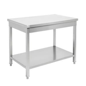 Tisch Edelstahl 1200x700 mm mit Unterregal — Pro CHR