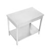 Tafel Inox 1200x700 mm met Onderste Plank — Pro CHR
