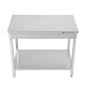 Stainless Steel Table with Shelf - D 700 mm - L 1400 mm - Dynasteel