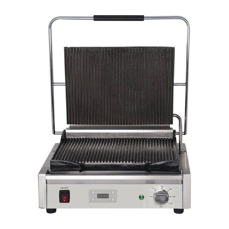 Grill Contact Eenvoudig Geribbeld/Geribbeld - Gereviseerd