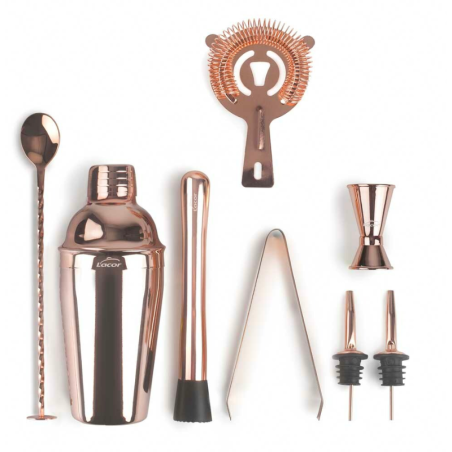 Cocktail Utensil Set - Copper Stainless Steel - Lacor