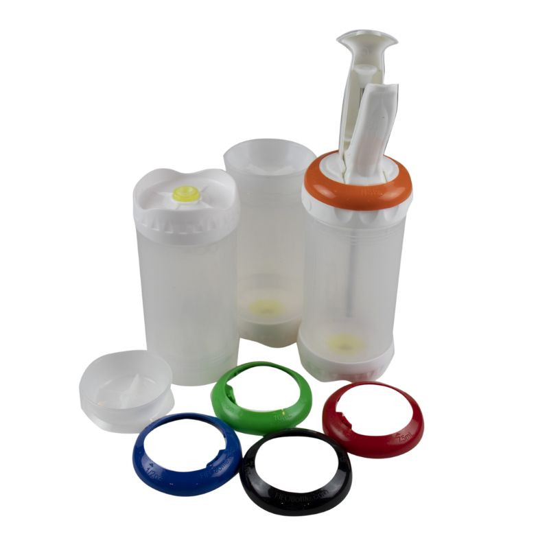 Portioneerdispenserkit 500 ml - Set van 3: Precieze dosering en vaste porties voor een geoptimaliseerde keuken