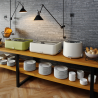 Chafing Dish UNIQ Weiß - GN 1/1 - 4 L | HENDI - Elegantes Design für Buffets und Catering