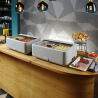 Chafing Dish UNIQ Wit - GN 1/1 - 4 L | HENDI - Elegant ontwerp voor buffetten en cateraars