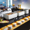Chafing Dish UNIQ Wit - GN 1/1 - 4 L | HENDI - Elegant ontwerp voor buffetten en cateraars