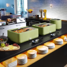Chafing Dish UNIQ Groen - GN 1/1 - 4 L | HENDI - Professionele Buffetpresentatie