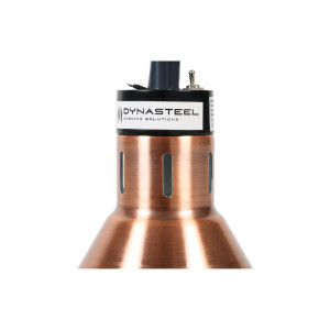 Dynasteel Copper Cone Heat Lamp - Optimal food maintenance