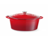 Red enameled cast iron casserole - 6.8 L HENDI: perfect and versatile cooking!