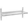 Stainless steel wall shelf on bracket - L 1000 x D 300 mm | Dynasteel