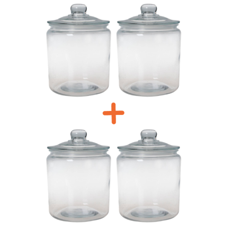 Biscuit Jar - 3.8 L - Set of 4 - Dynasteel