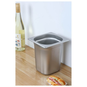 Bac Gastro GN 1/6 Edelstahl - Tiefe 200 mm - 3,4 L Dynasteel: Robust und praktisch