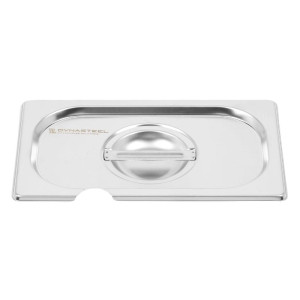 Deksel GN 1/4 Dynasteel van roestvrij staal voor Gastronorm bak.