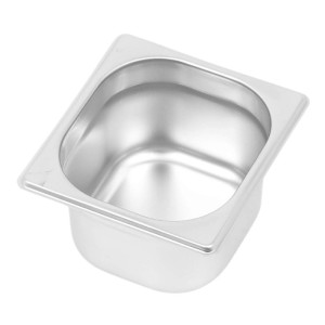 Bac Gastro GN 1/6 Inox - Profondeur 100 mm - 1,6 L - Dynasteel