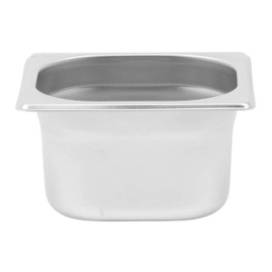 Bac Gastro GN 1/6 Inox - Profondeur 100 mm - 1,6 L - Dynasteel