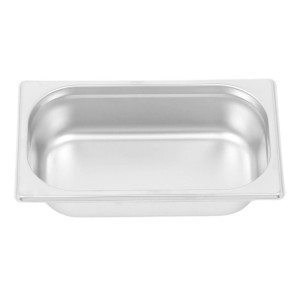 Gastrobehälter GN 1/4 Edelstahl — Tiefe 65 mm — 1,8 L