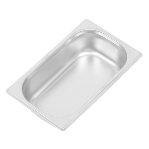 Gastrobehälter GN 1/4 Edelstahl — Tiefe 65 mm — 1,8 L
