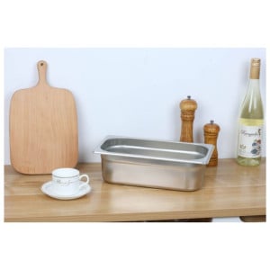 Bac Gastro GN 1/3 Inox - Profondeur 100 mm - 3,7 L - Dynasteel