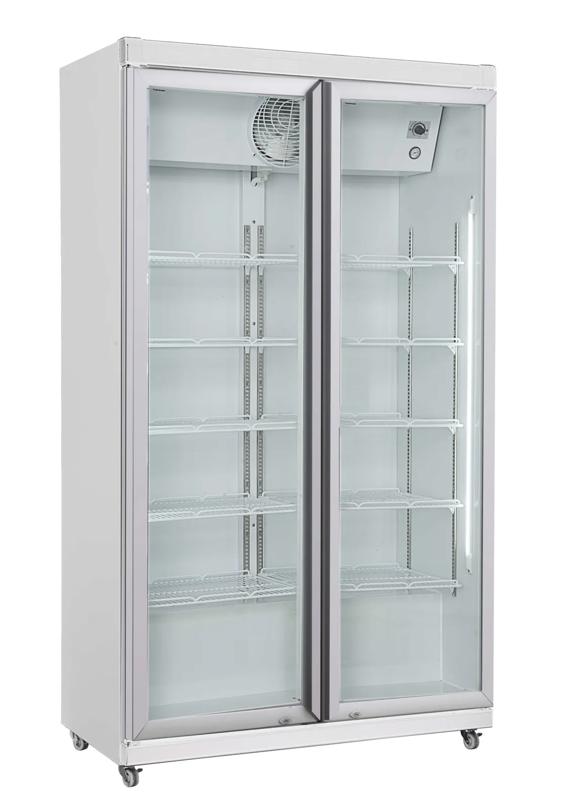 Positive Kühlvitrine - 2 Glastüren - 785 L