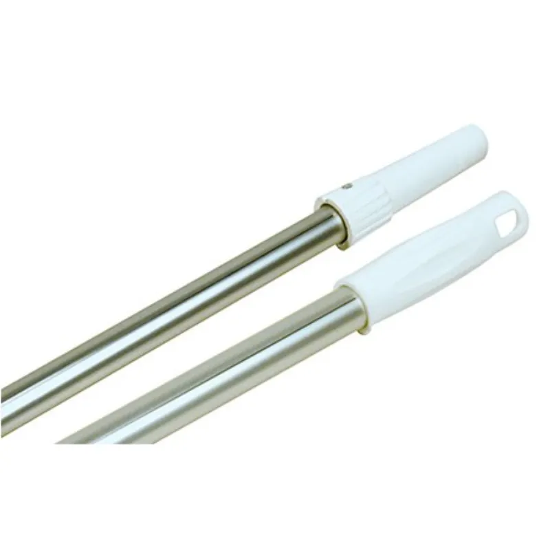 Bezemsteel van wit aluminium - 1,5 m