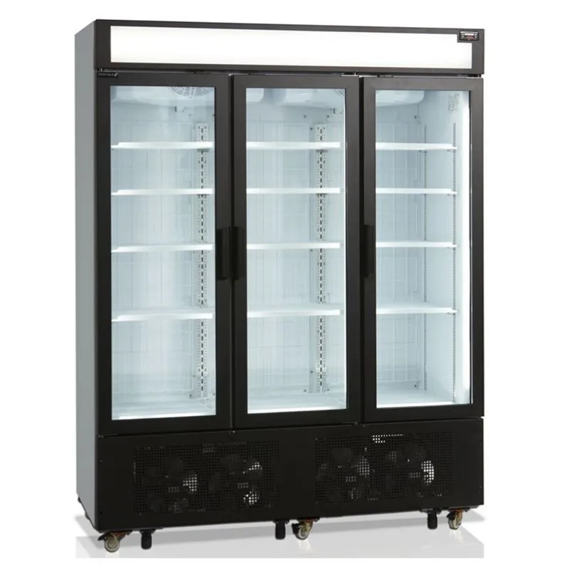 Gefrierschrank mit 3 Glastüren und Vordach - 891 L