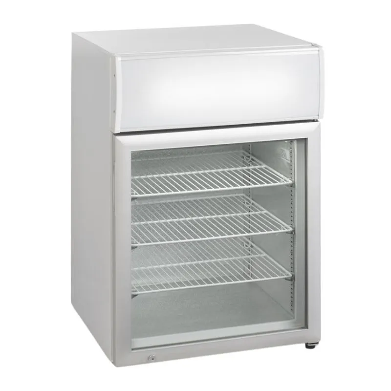Tisch-Gefrierschrank Weiß 1 Glastür - 113 L