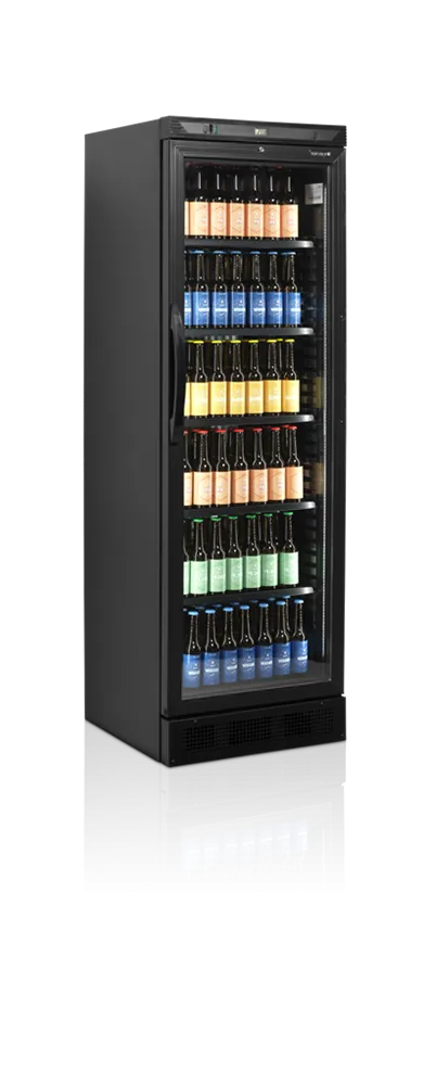 Armoire Réfrigérée à Boissons Noir - Porte Vitrée  - 347 L