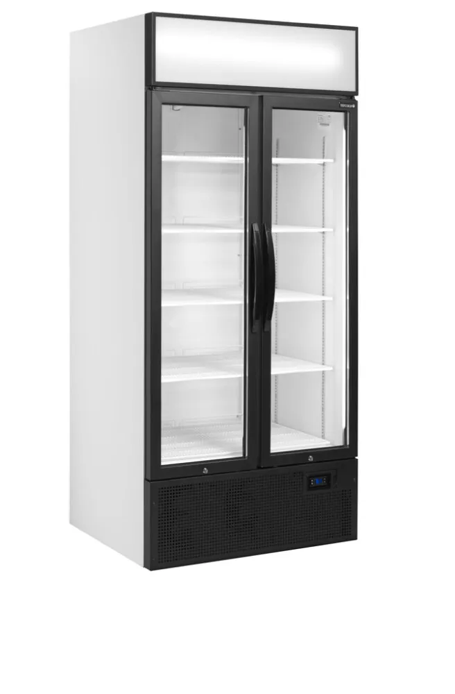 Armoire Réfrigérée 2 Portes Vitrées Blanc - 535 L