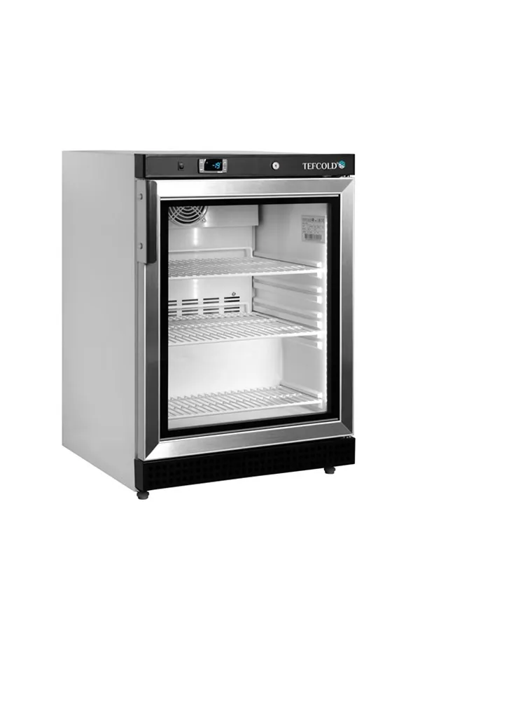 Negativ belüfteter Glastürkühlschrank - Weiß - 120 L