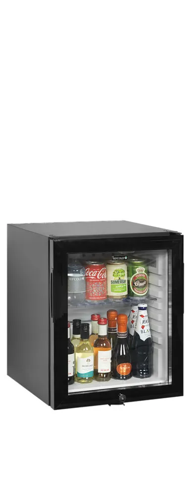 Mini Frigo de Bar à Porte Vitrée Noir - 24 L