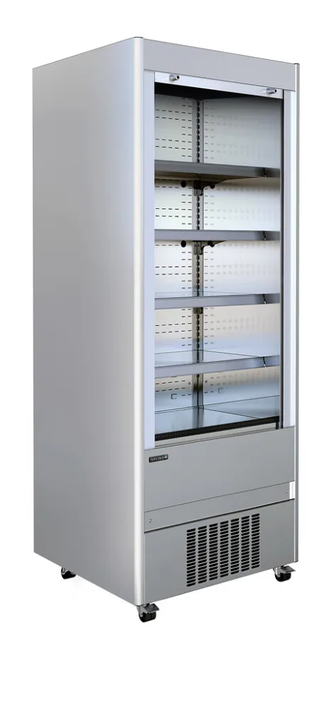 Vitrine Réfrigérée en Inox - 4 niveaux - 370 L