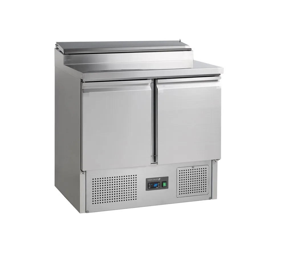 Saladette Réfrigérée GN 1/1 en Inox - 2 Portes - 201 L - 5 GN 1/6