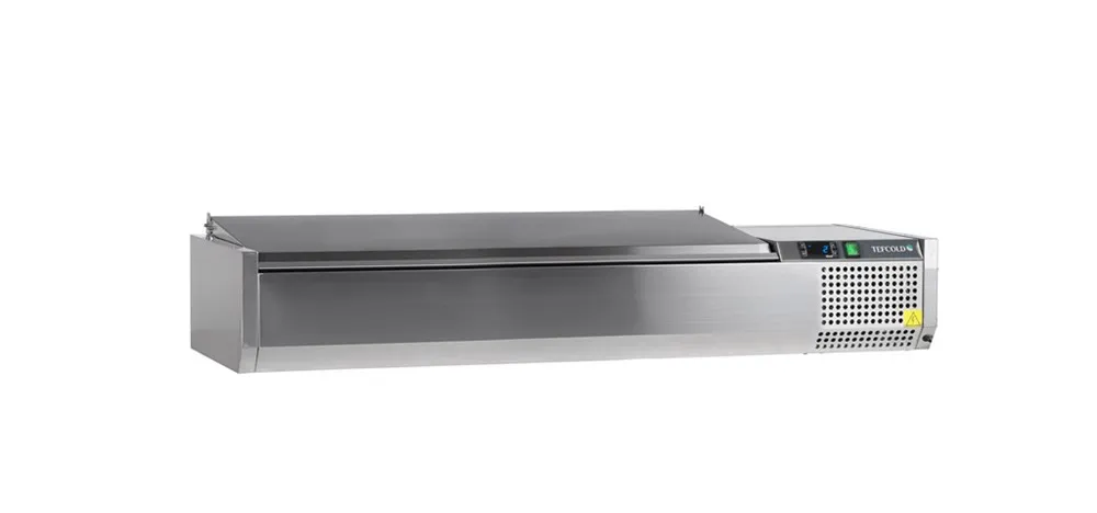 Saladette à Poser Couvercle Inox - Statique - 6 GN 1/3