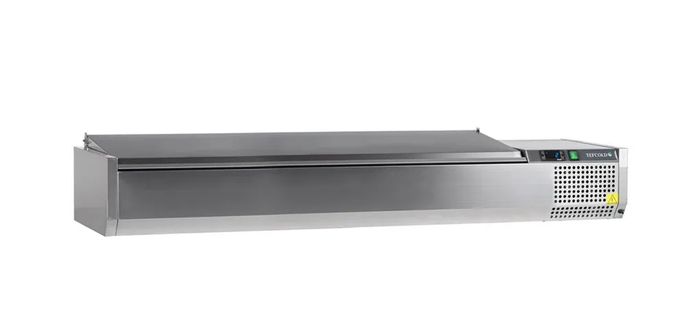 Saladette à Poser Couvercle Inox - Statique - 8 GN 1/3