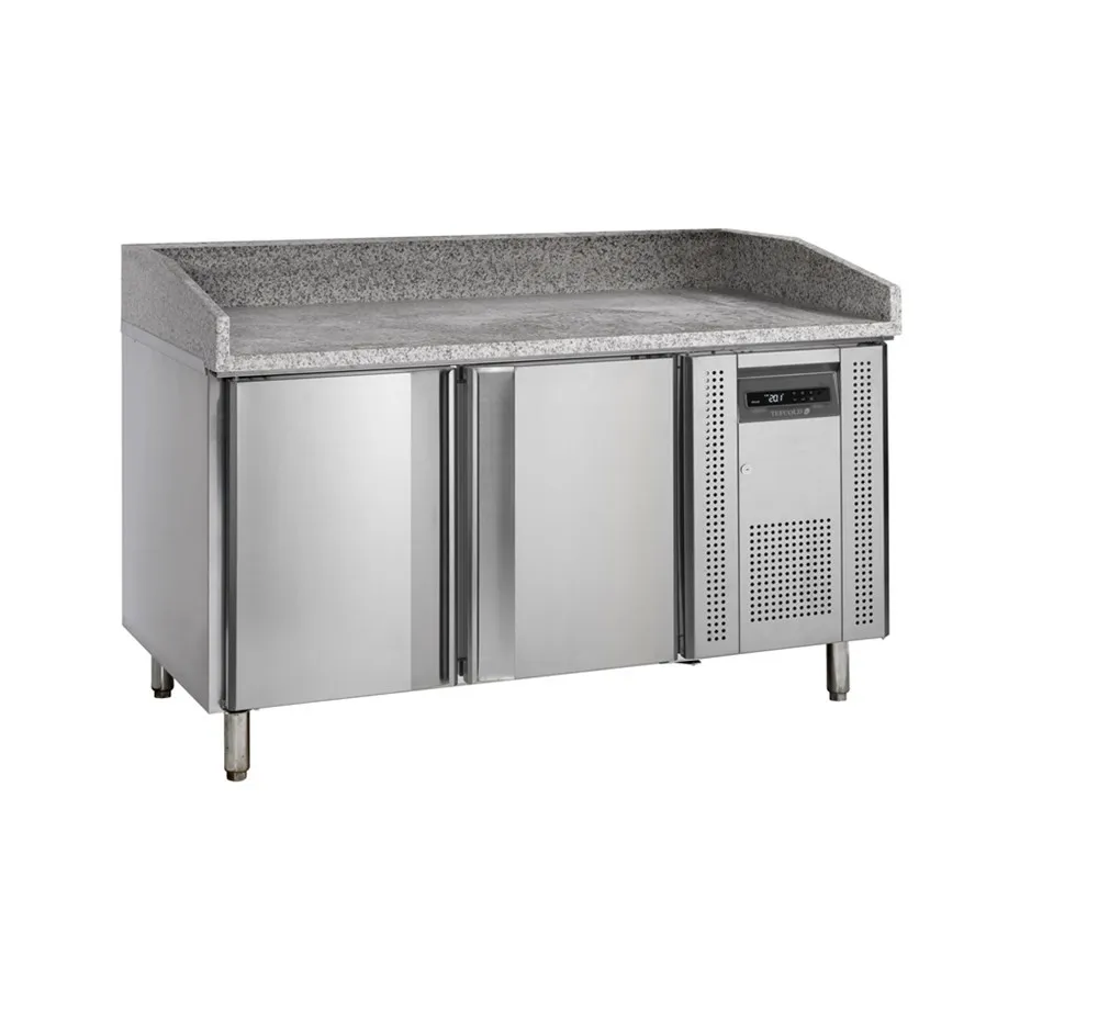 Table à Pizza en Inox - 400 x 600 mm - 2 Portes