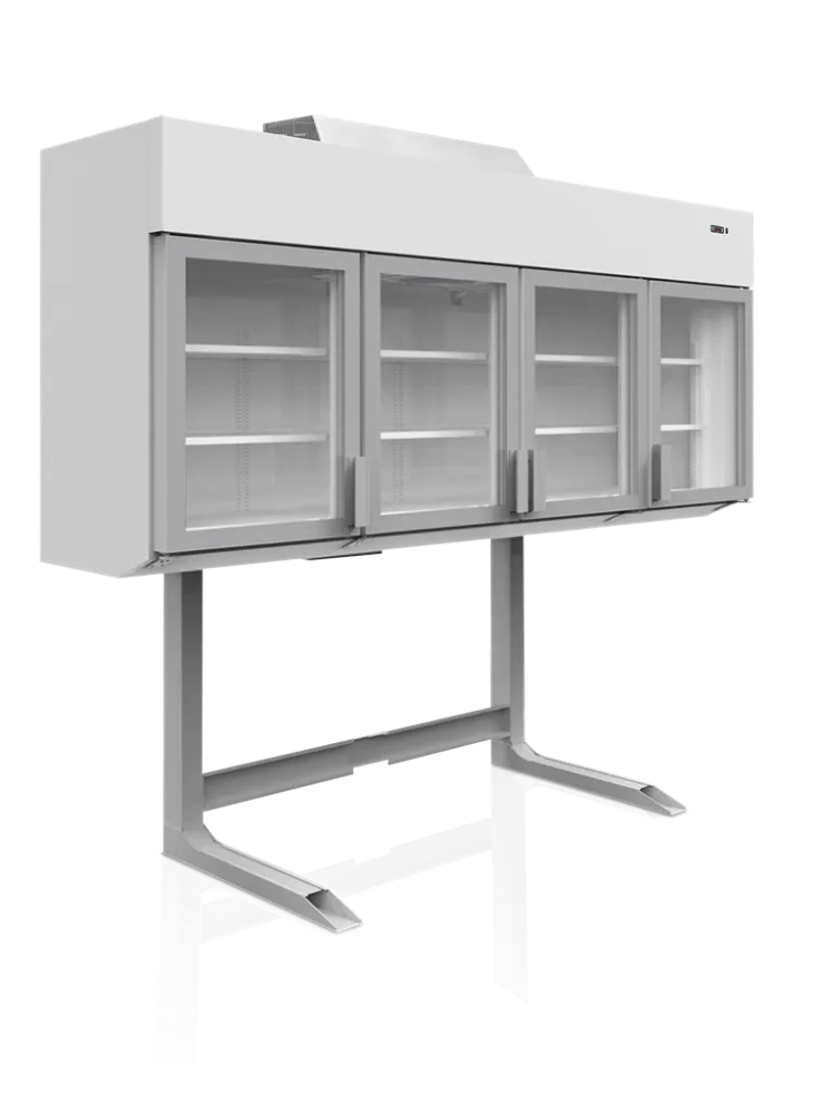 Witte Supermarkt Wandkast Vriezer - 4 Deuren - 650 L