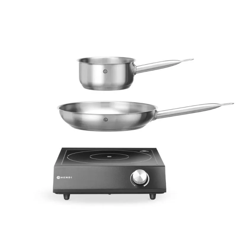 Plaque Induction avec Casserole et Poêle - 3500W