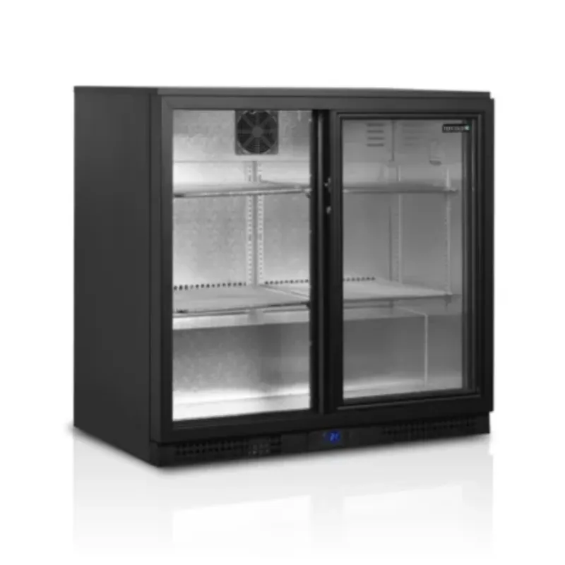 Kühltheke mit 2 Schiebetüren aus Glas - 182 L