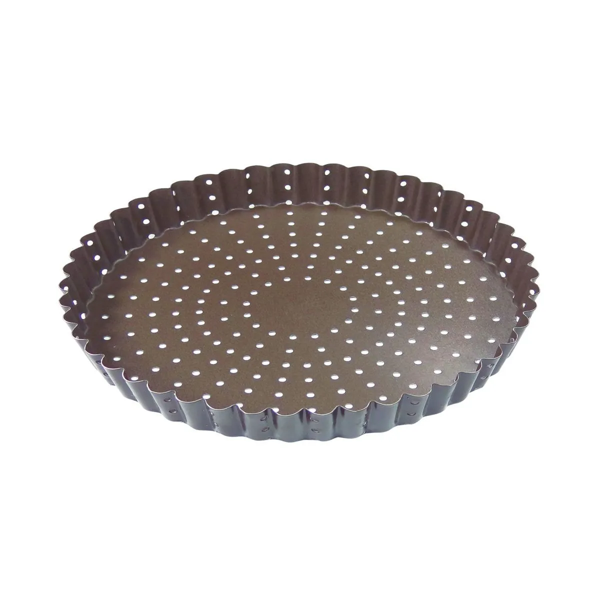 Antihaftbeschichtete, perforierte, geriffelte Tortenform - ⌀ 260 mm